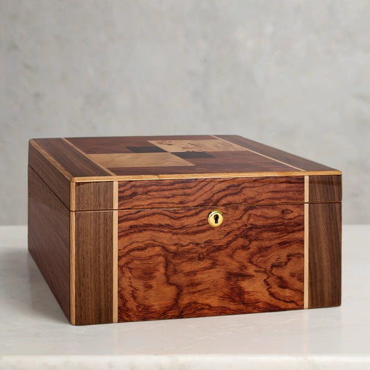 Amarone Bubinga Desktop Humidor - 40 Cigars