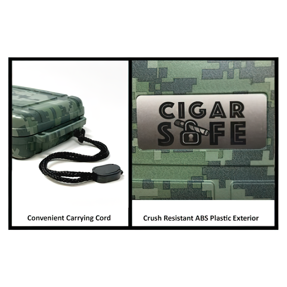 Cigar Safe 5 (Camo) - 5 Cigar Humidor