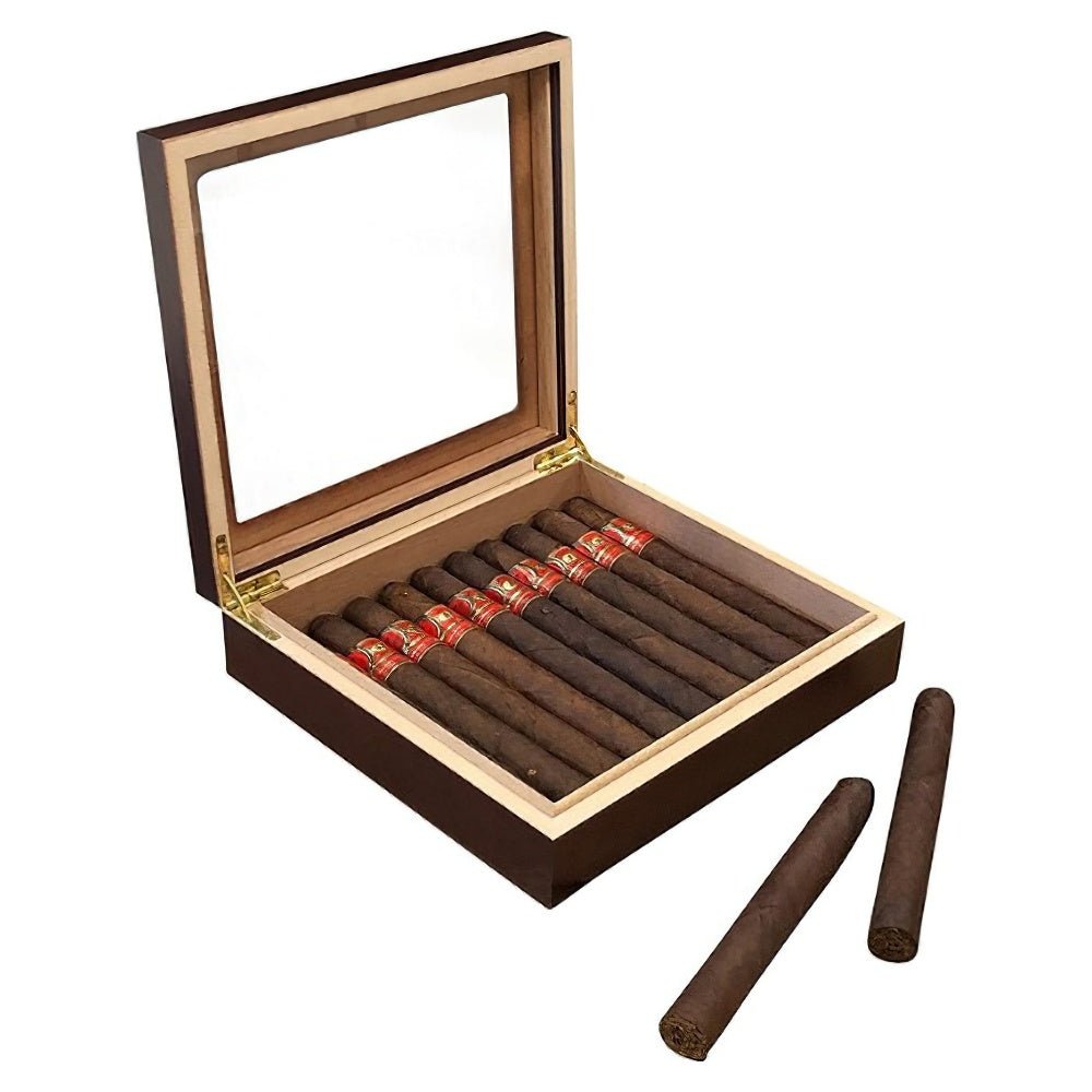 Chateau Glasstop - 20 Cigar Humidor - Refined Traditions