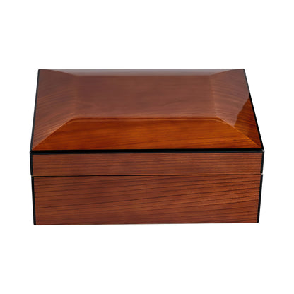 Napoli Walnut Burl Desktop Humidor - 75 Cigars