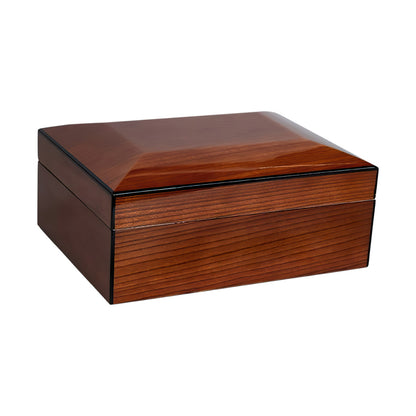 Napoli Walnut Burl Desktop Humidor - 75 Cigars