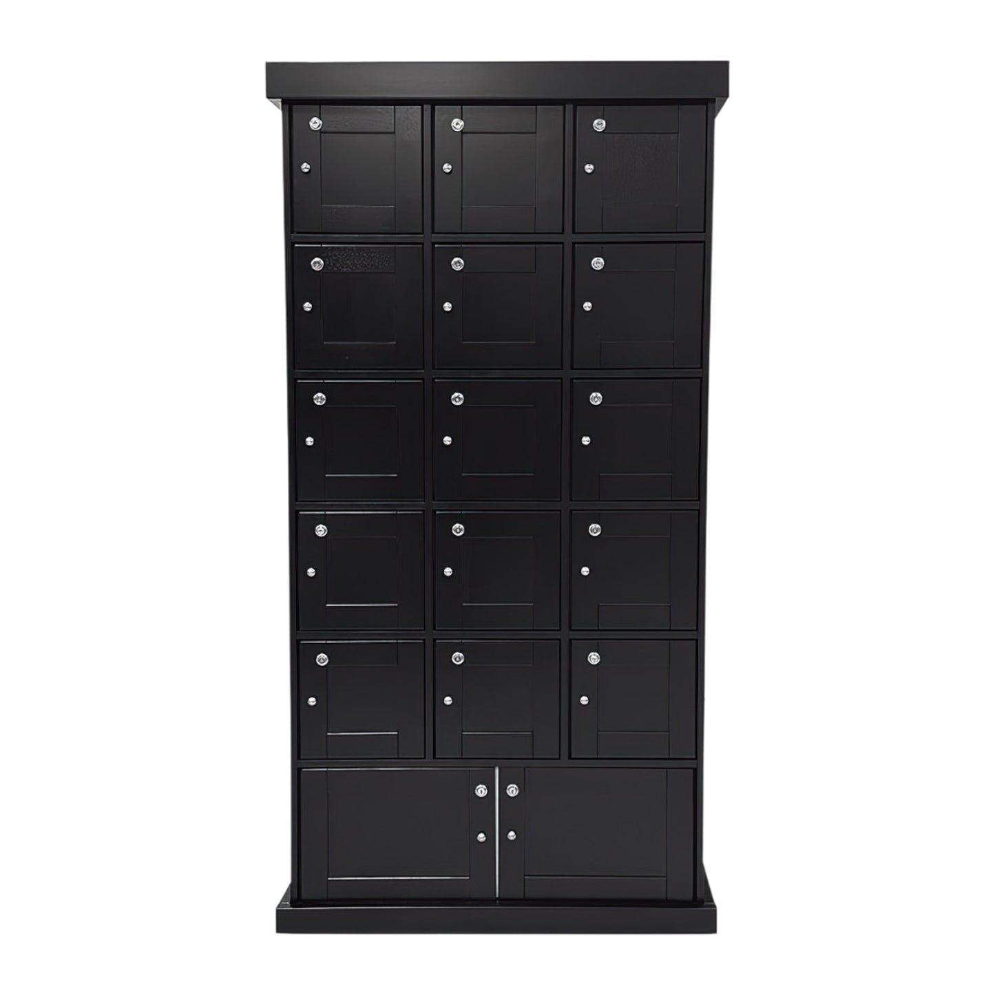 Black Cigar Locker Cabinet by Prestige Import Group