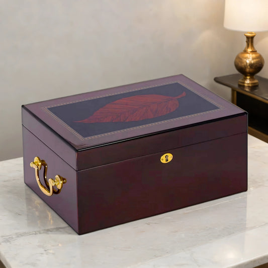 Deauville Tobacco Leaf Humidor by Humidor Supreme®