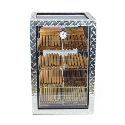 Diamond Plate - 250 Cigar Humidor