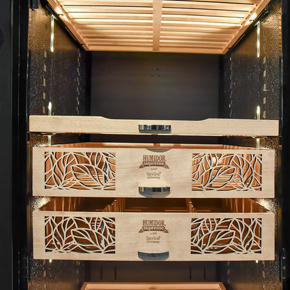 Humidor Supreme 9200 Series Dual Zone Climate Controlled Electric Humidor