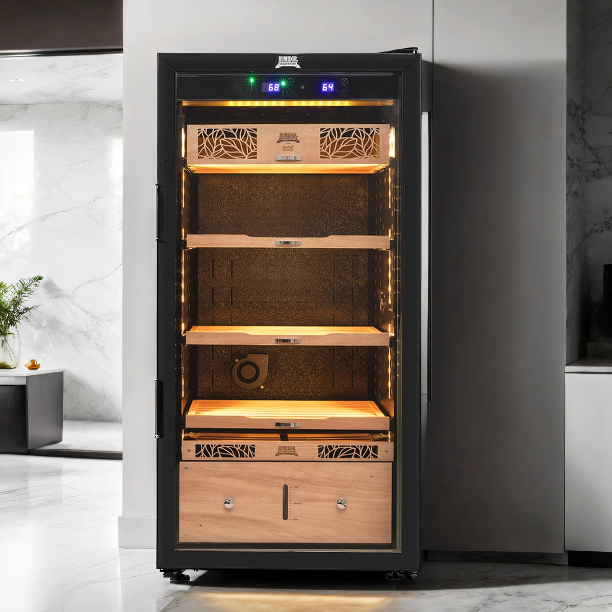 Humidor Supreme 9100 Series | 1500 Cigar Electronic Humidor – Refined ...