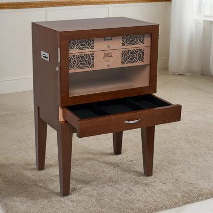 Humidor Supreme® Balthazar II End Table Humidor - Walnut Finish