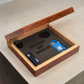 Humidor Supreme Traveler Burl Wood 5-Piece Cigar Humidor Gift Set