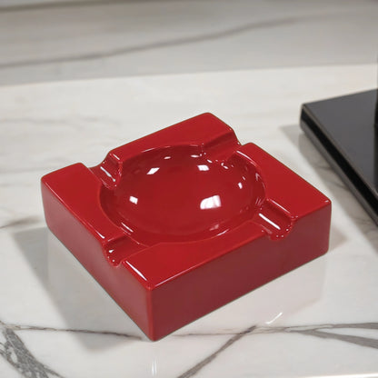 Large Ceramic Ashtray (Red)