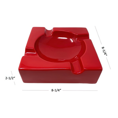 Large Ceramic Ashtray (Red)