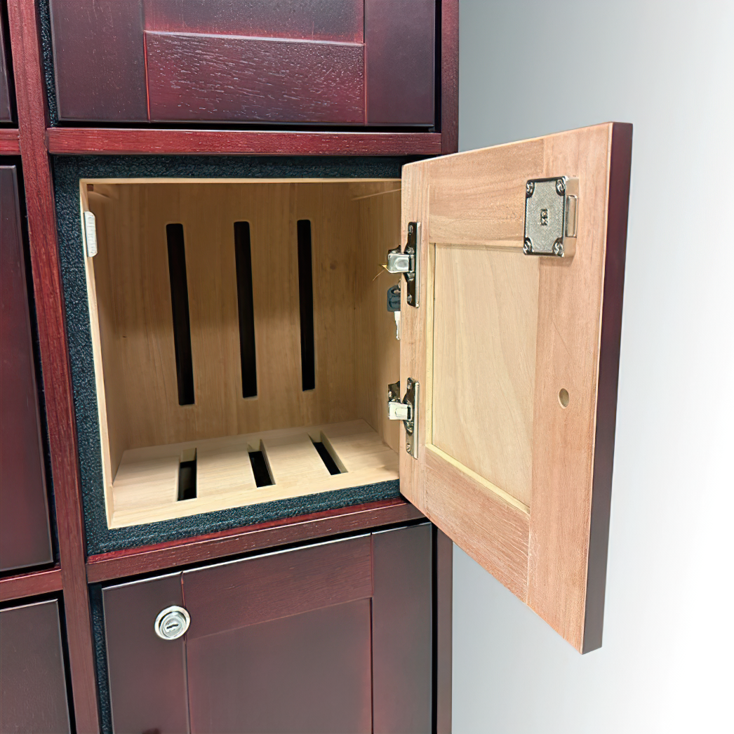 Cherry Cigar Locker Cabinet by Prestige Import Group