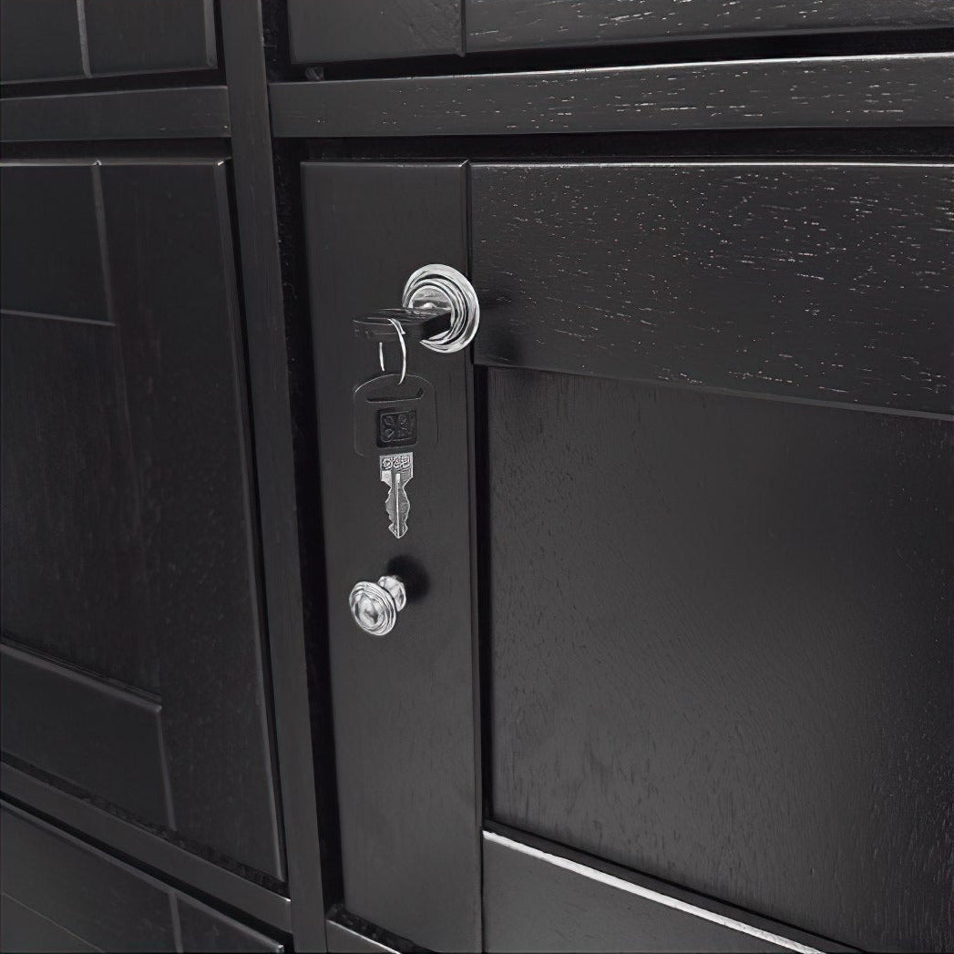 Black Cigar Locker Cabinet by Prestige Import Group