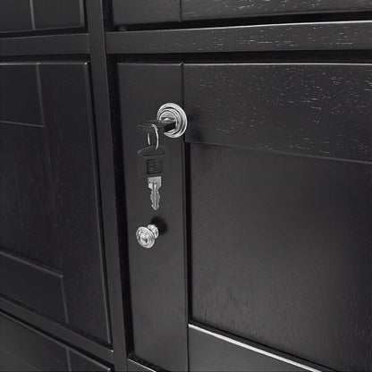 Black Cigar Locker Cabinet by Prestige Import Group