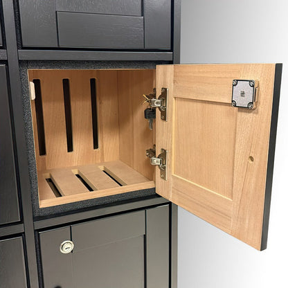 Black Cigar Locker Cabinet by Prestige Import Group