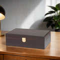 Humidor Supreme Traveler Mahogany 12-Cigar Travel Humidor with Hygrometer