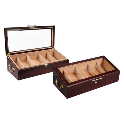 The Modena 100-Cigar Dark Cherry Countertop Display Humidor