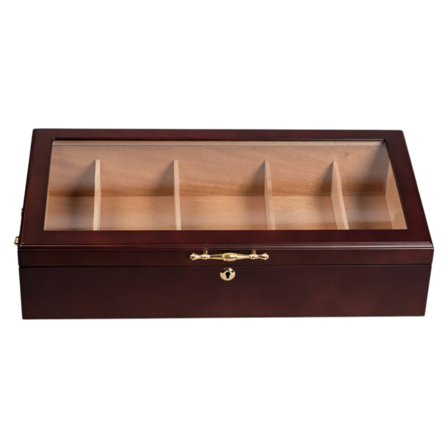The Modena 100-Cigar Dark Cherry Countertop Display Humidor