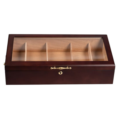 The Modena 100-Cigar Dark Cherry Countertop Display Humidor