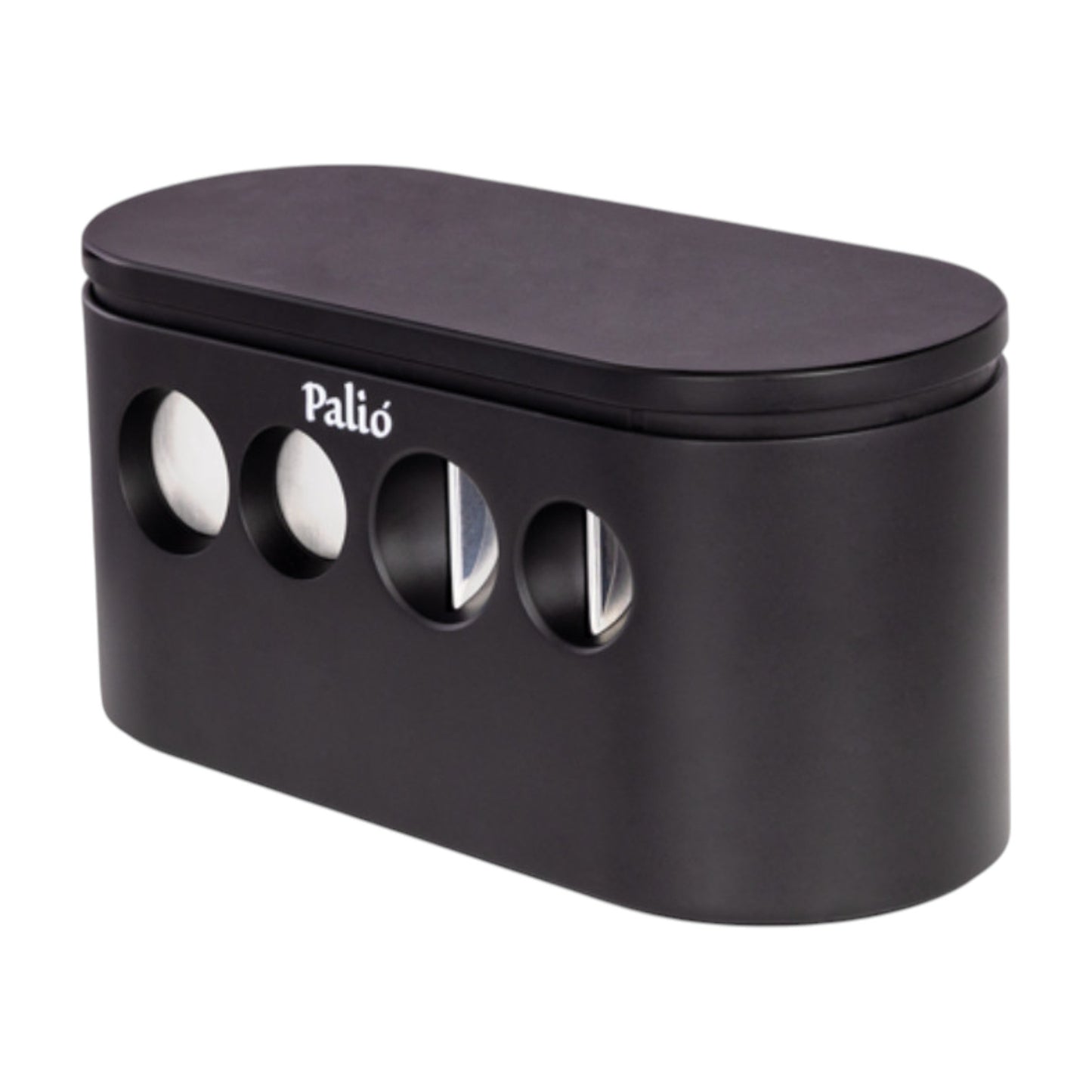 Palió Quad Tabletop Cigar Cutter - Black (Straight & V-Cut)