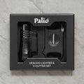 Palio Black Vesuvio Triple Jet Lighter and V-Cutter Gift Set