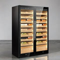 Raching SD800 Black Walnut 4000-Cigar Double-Door Climate Control Humidor