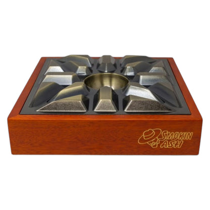 Smokin' Ash UrbanMatrX Walnut & Gunmetal Cigar Ashtray