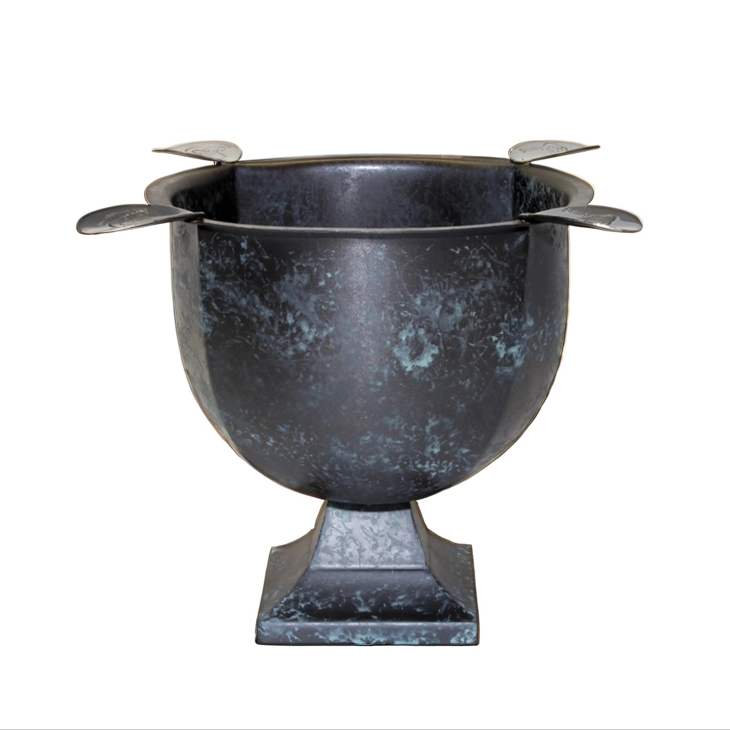 Stinky Cigar® Box Pressed 4-Stirrup Antique Distressed Deep-Bowl Ashtray