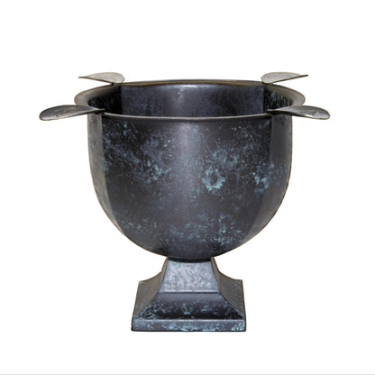Stinky Cigar® Box Pressed 4-Stirrup Antique Distressed Deep-Bowl Ashtray