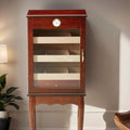 The Belmont 600-Cigar Bronze Mahogany Cabinet Humidor