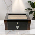 The Berkeley II 100-Cigar Two-Tone Mahogany & Black Humidor