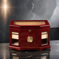 The Chancellor 300-Cigar Beveled Glass Top Desktop Humidor