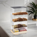 The Roosevelt Clear Acrylic 3-Shelf Desktop Cigar Display Humidor