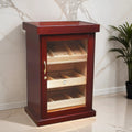 The Spartacus Cherry 1,000-Cigar Cabinet Humidor with Display Trays