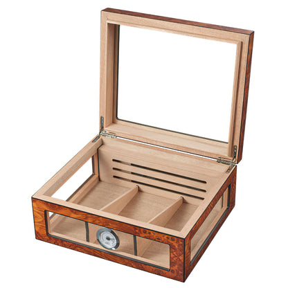 Visol Lorenzo Glasstop Humidor - 75 Cigars
