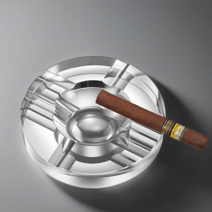 Visol Elara Round Crystal Ashtray
