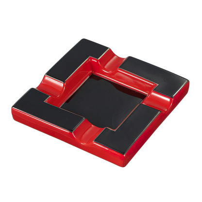 Visol Renner Ashtray - Red & Black