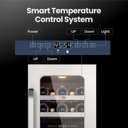 Whynter 29-Bottle Built-In Wine Cooler Dual Zone