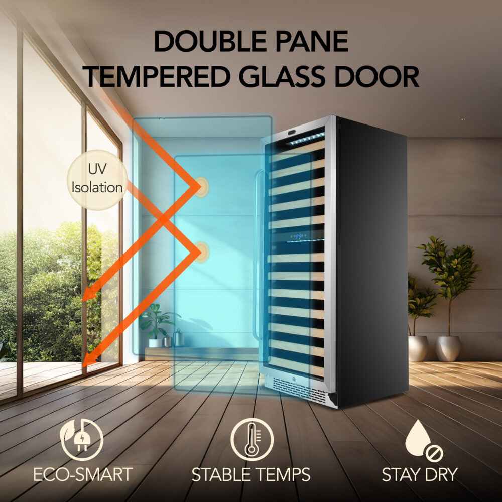 Whynter 92 Bottle Dual-Zone Wine Refrigerator BWR-0922DZ
