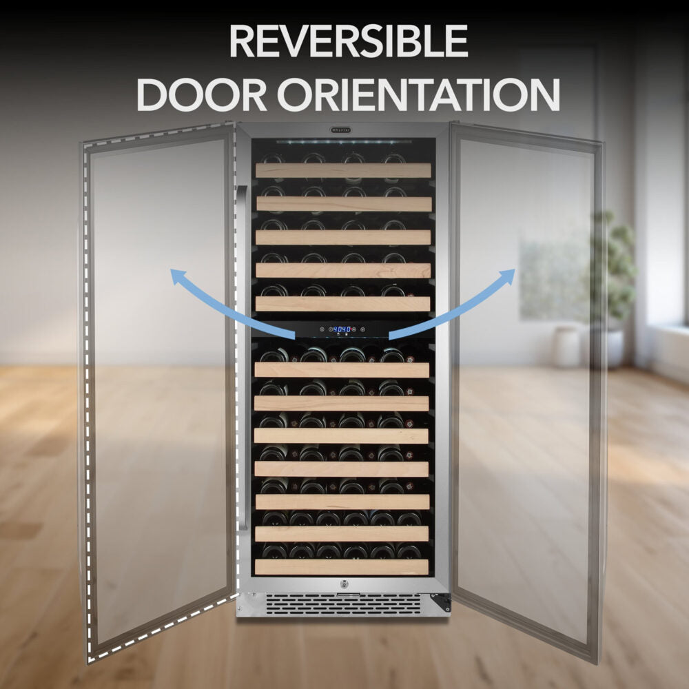 Whynter 92 Bottle Dual-Zone Wine Refrigerator BWR-0922DZ