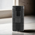 The XIKAR® Tactical Triple Black In-Line Jet Torch Lighter with Belt Clip